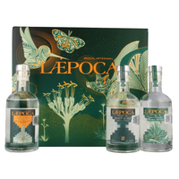 LÆPOCA Mezcal Tasting-Set — Box Vorderseite mit drei 100ml Flaschen
